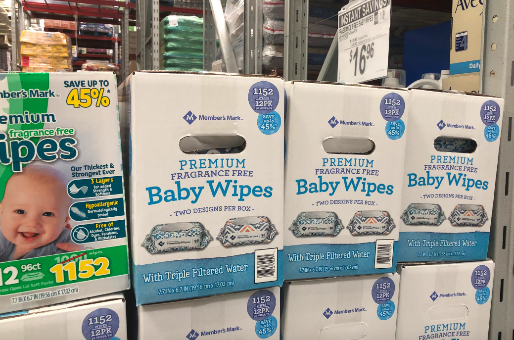 member's mark fragrance free baby wipes