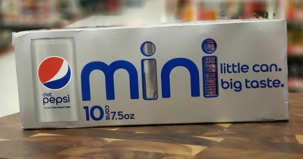 30% Off Pepsi Mini Can 10-Packs at Target (Just 28¢ Per Can)