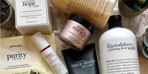 Buy One, Get One Free philosophy Beauty Products + Get $20 Coupon for Future Purchase