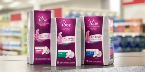 New Poise Active Coupon = Liners or Pads Only 99¢ After CVS Rewards (Regularly $6)