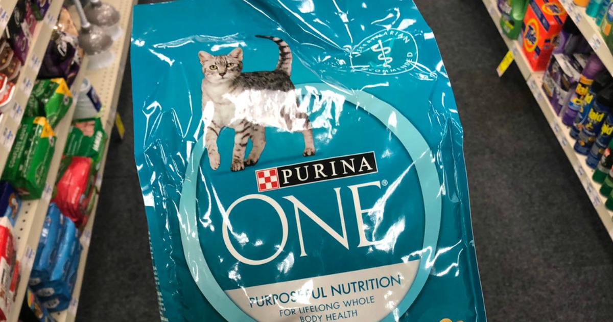 purina cat food bag