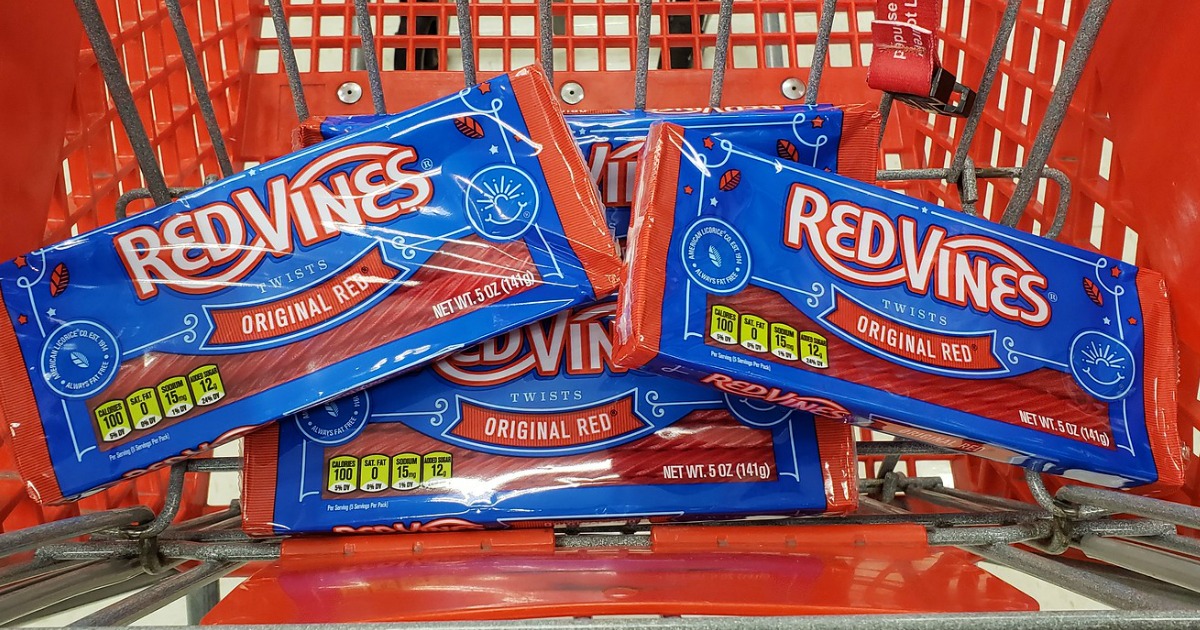 Red Vines in Target basket