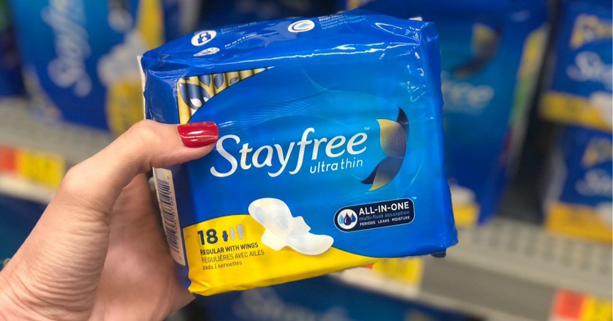 Stayfree Pads Only 1.86 Each After Cash Back at Walmart