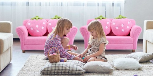 Kids Armrest Sofa with Strawberry Cushions Just $74.99 Shipped