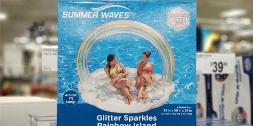 Oversized Rainbow Glitter Float Only $24.98 at Sam’s Club