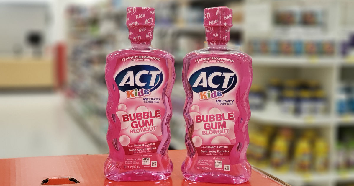 ACT Kids Mouthwash Only 1.06 Each After Cash Back at Target