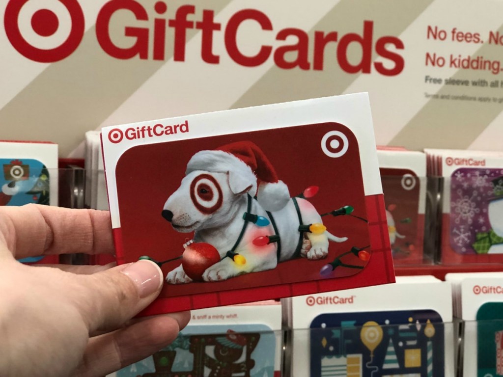 hand holding Target Gift Card