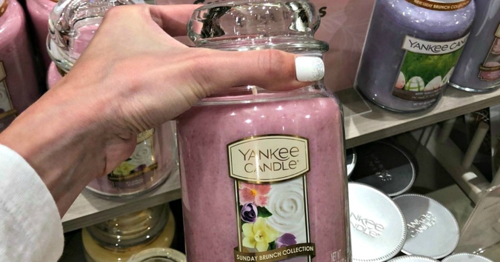 Large Yankee Candle jar