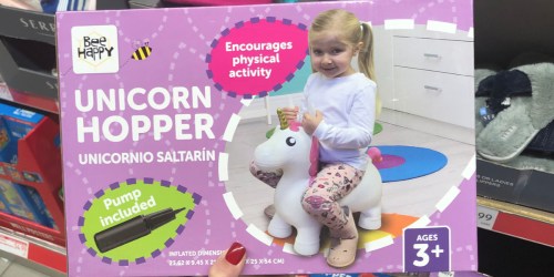 Kids Animal Hoppers Only $6.99 at ALDI (Unicorn, Dog, Planet & More)