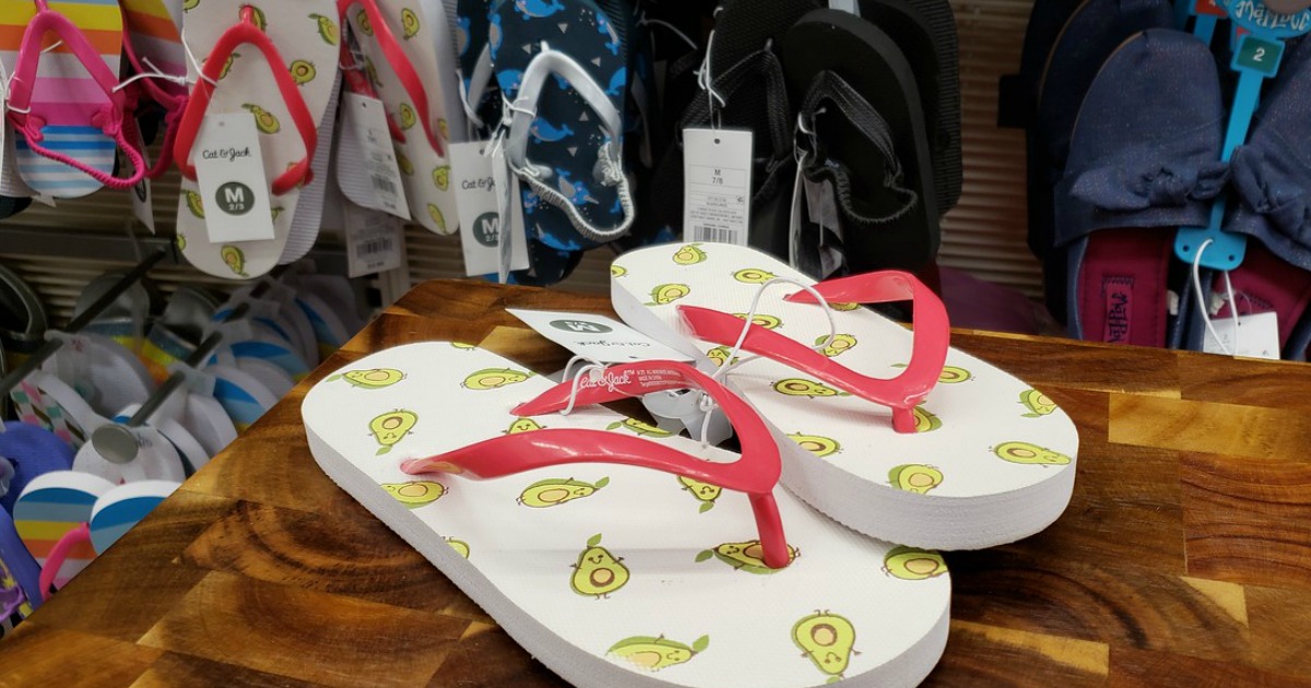 avocado flip flops