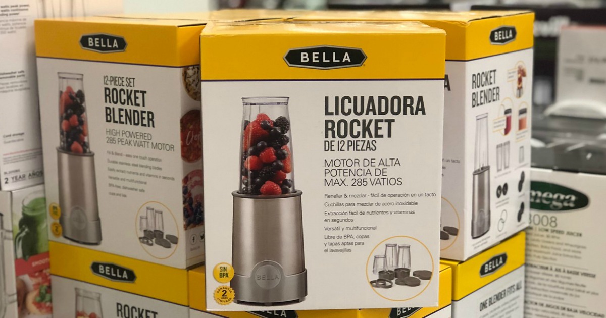 Bella Rocket Blender 12 Piece Set - Macy's  Rocket blender, Blender, Easy  morning smoothies