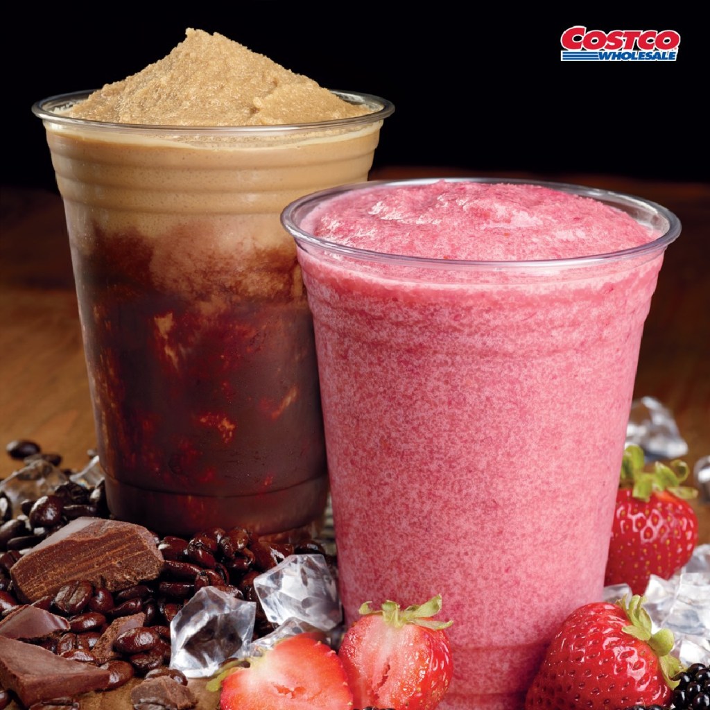 costco beverages mocha freeze and berry smoothie
