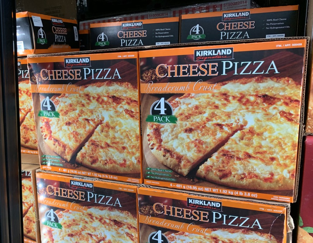 Kirkland Signature Cheese Pizza 4Packs Only 5.99 at Costco (Just 1.