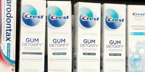 3 Crest Gum Detoxify Toothpastes Only $9 Shipped on Amazon | Just $3 Each