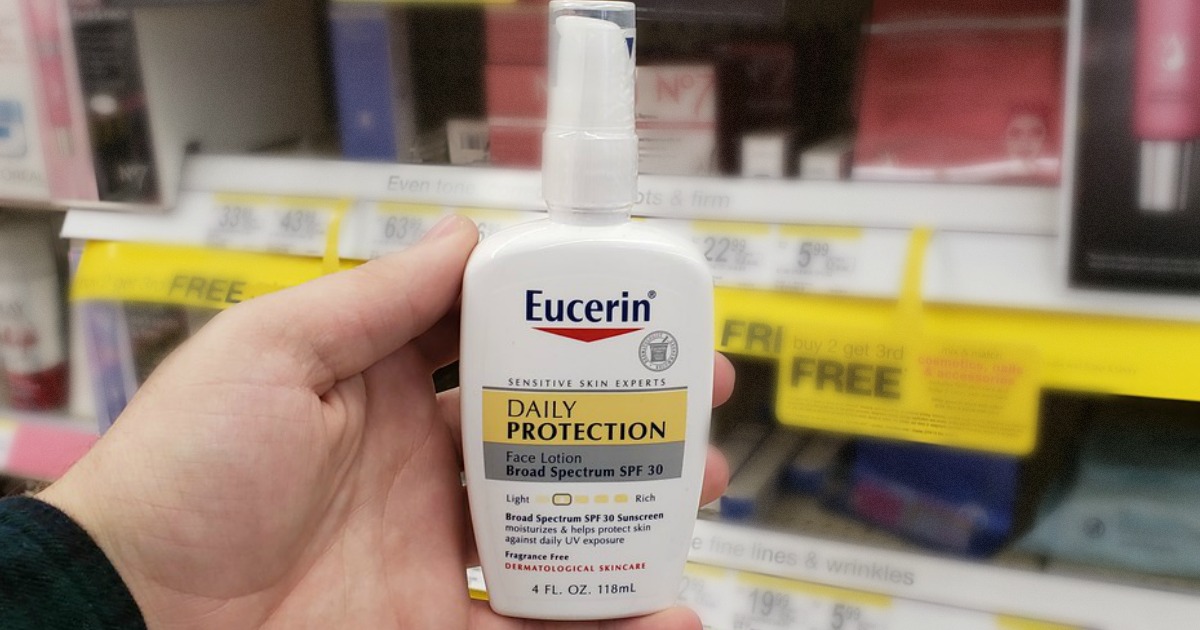 Ya que A tiempo desaparecer Eucerin Daily Protection SPF 30 Face Lotion Only $5.54 Shipped at Amazon