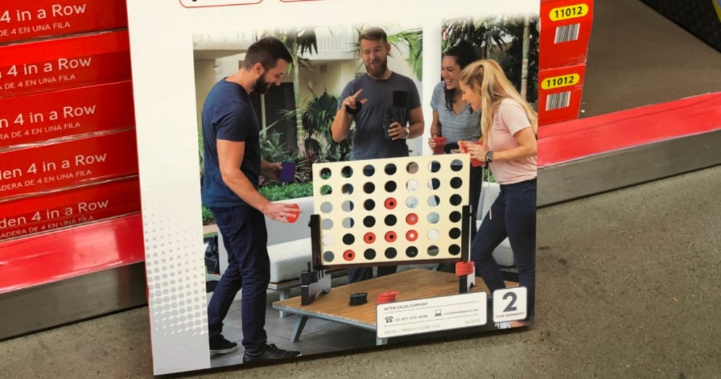Giant wooden games at ALDI 