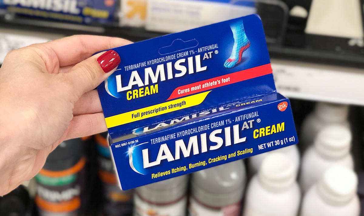 odd skincare products — lamisil foot fungus cream