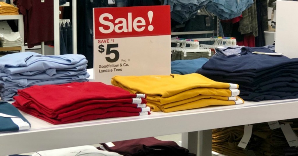 Goodfellow Men's tees on sale at Target 