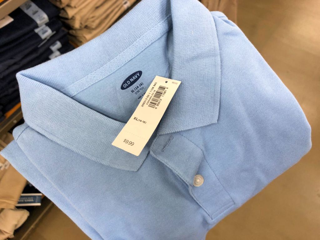 Light Blue Kids Polo Shirt from Old Navy