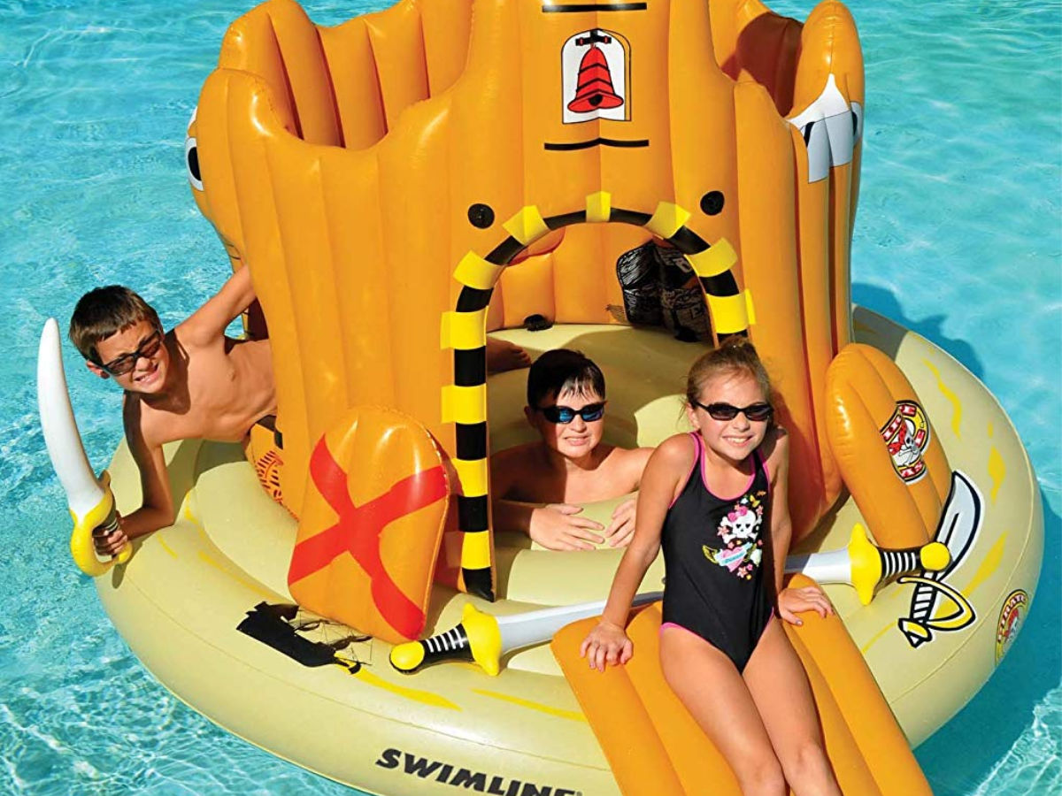 GIANT Pirate Island Pool Float Only $69 