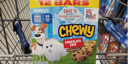 $5 Off The Secret Life of Pets 2 Movie Ticket w/ Quaker Chewy Bars Purchase + Walmart Deal Idea