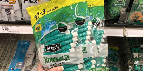 Schick Disposable Razors Just $1.32 Each After Cash Back at Target