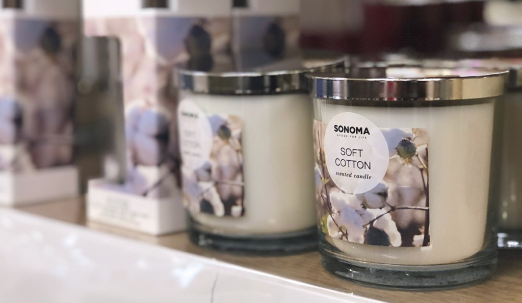 sonoma goods for like soft cotton jar candle