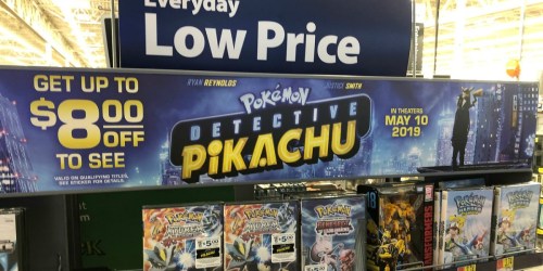 $8 Off Detective Pikachu or Godzilla King of the Monsters w/ Movie Purchase at Walmart + More