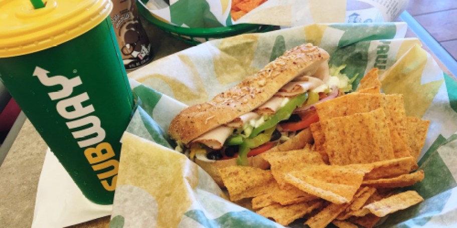 Best Subway Coupons: Sub, Chips & Drink for $6.99 + FREE 6” with Gift Card!