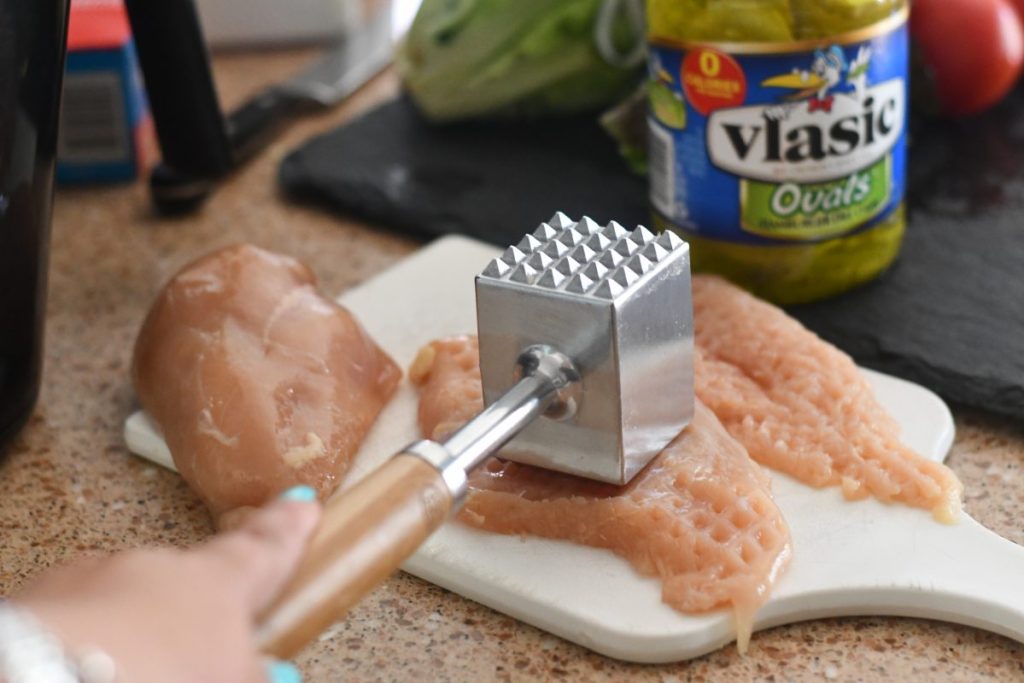 tenderize chicken for copycat chick-fil-a sandwiches