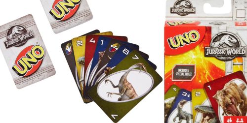 UNO Jurassic World Card Game Only $3.47