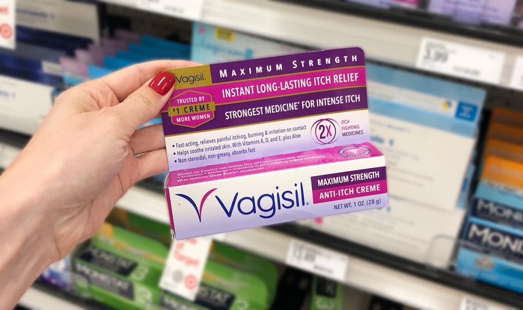 odd face skincare products-vagisil anti itch cream