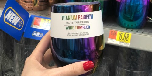 Stainless Steel Iridescent Wine Tumbler Just $5 at Walmart (Perfect for Summer)