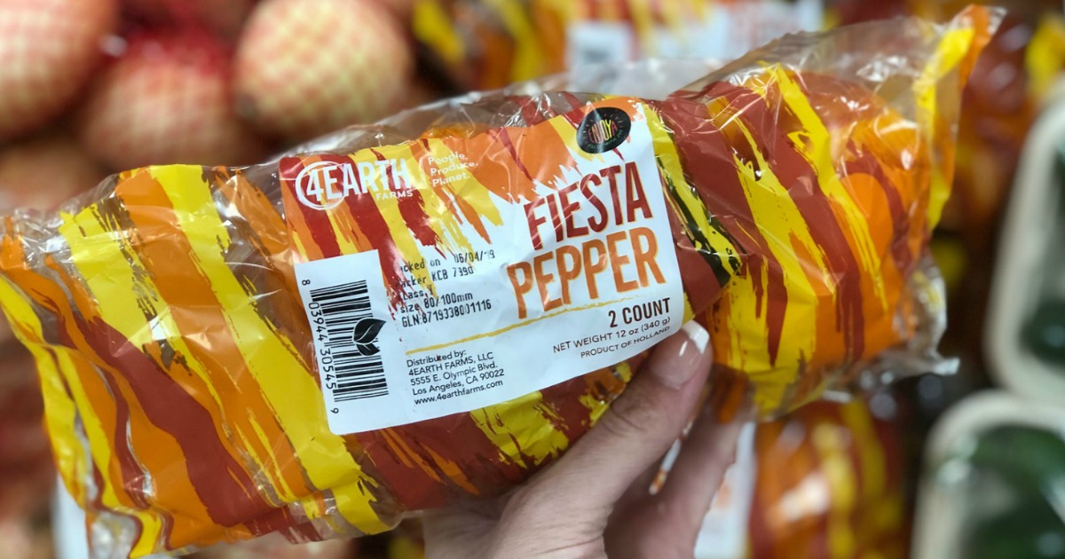 hand holding fiesta pepper bag