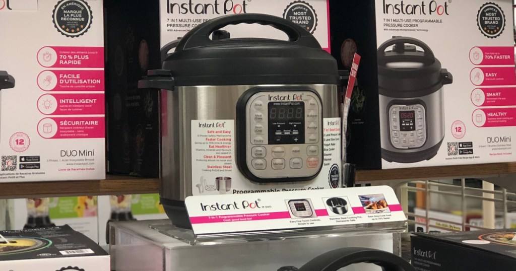 Cooking Pressure cooker on display in store