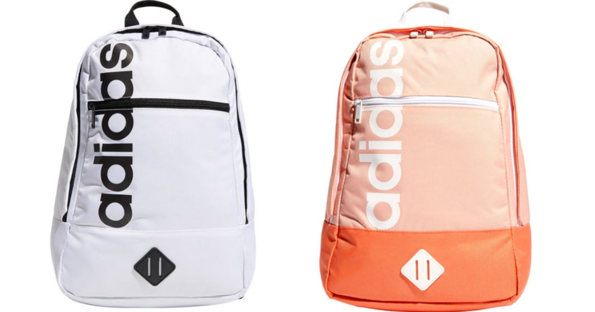 white and coral adidas backpacks