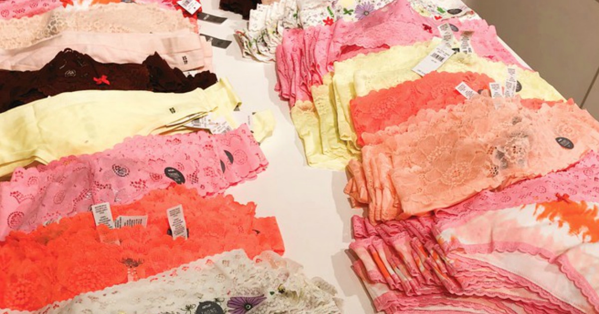 aerie undies on a table
