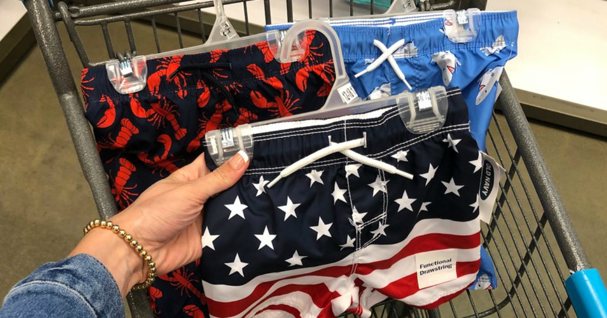 Old navy american on sale flag swim trunks