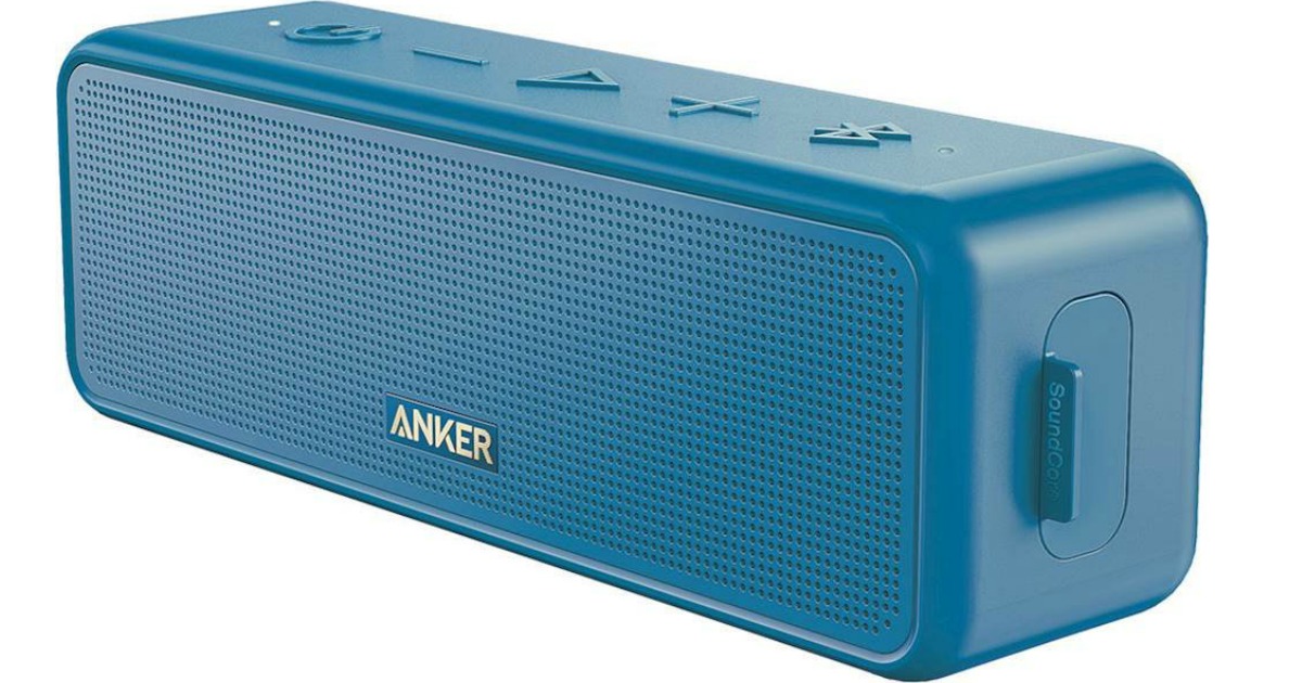 blue Anker speaker