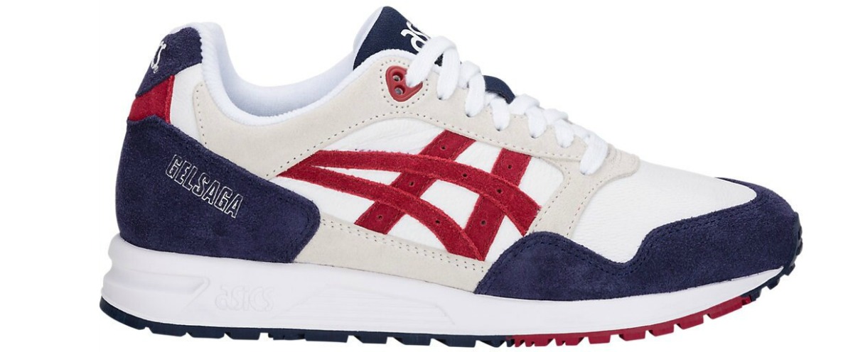 asics red white and blue