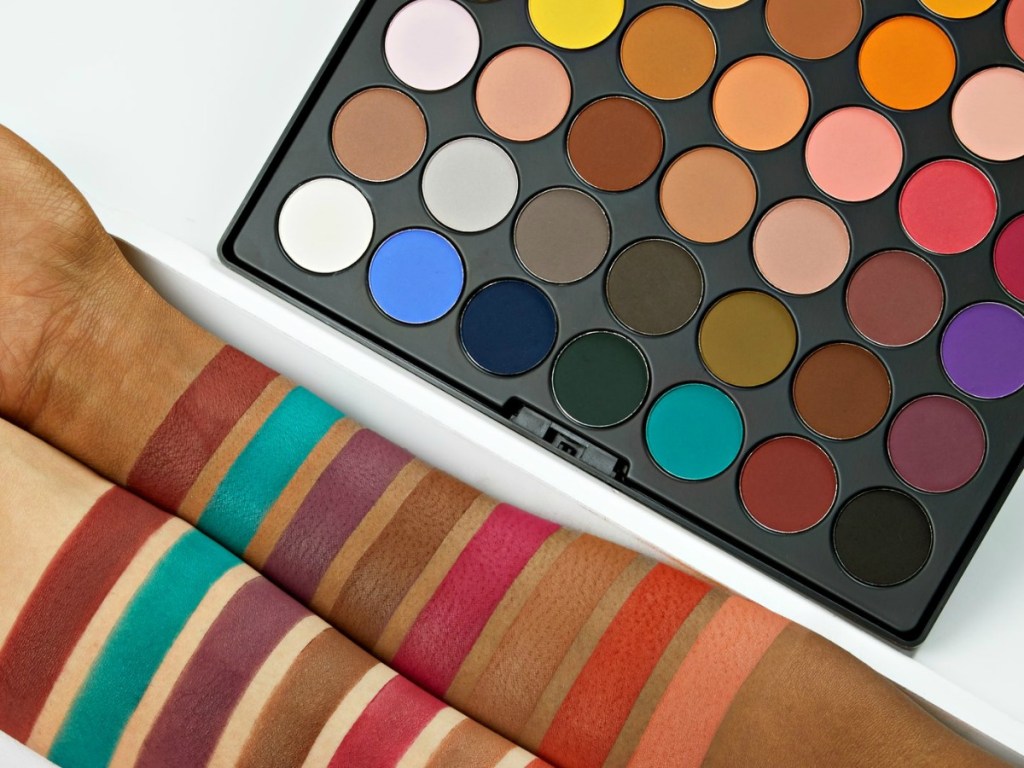 42 brightly colored shadows in BH Cosmetics palette