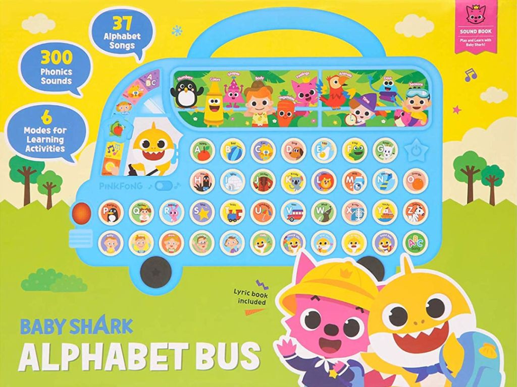 box for baby shark alphabet bus