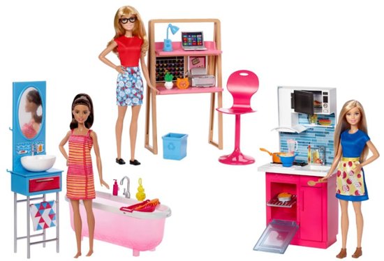 Barbie Dolls with furniture