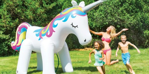 HUGE Unicorn & Dinosaur Inflatable Yard Sprinklers Only $36 at Michaels (Regularly $60)