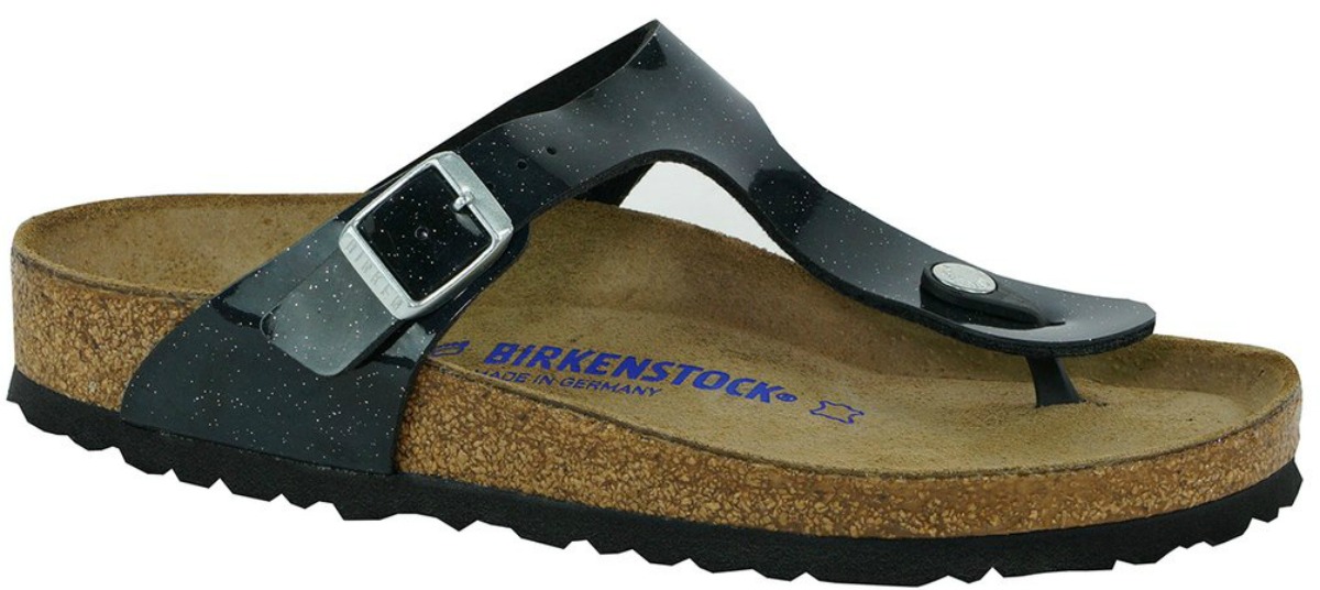 black birkenstock sandals stock image