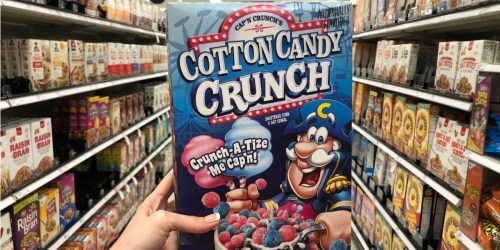 Cap’n Crunch’s Cotton Candy Crunch Cereal Has Hit the Shelves