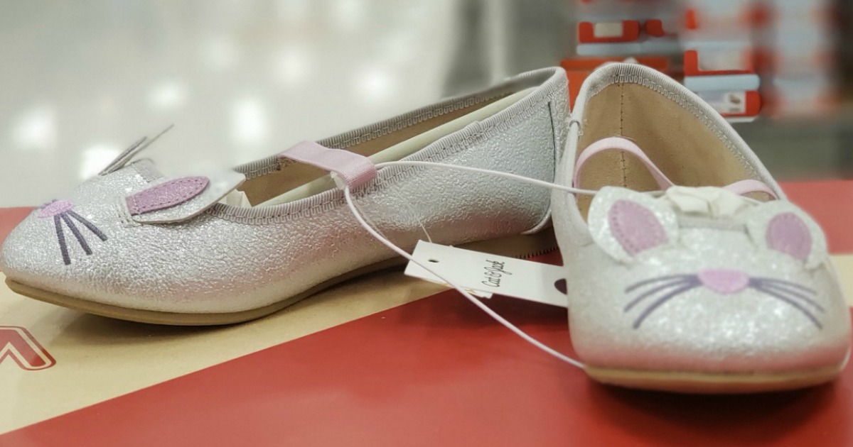 glittery kids shoes with whiskers