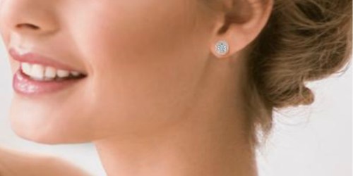 Cate & Chloe 18k White Gold Plated Studs Only $14.99 Shipped