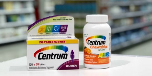 High Value $4/1 Centrum Vitamins Coupon = 65% Savings After Target Gift Card