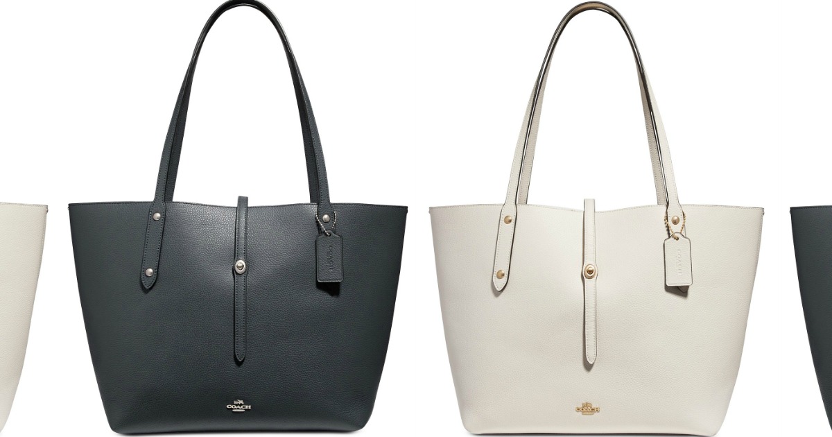 Coach Polished Pebble Leather Tote Only $ Shipped (Regularly $295)